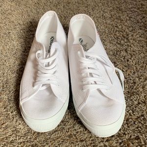 Superga women’s white sneakers